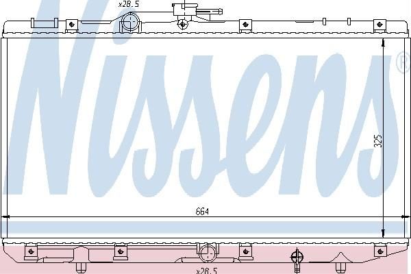 Nissens 64743 - Chladič vody -