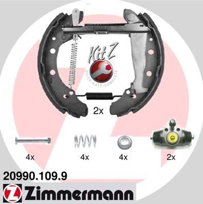 Zimmermann 20990.109.9 - Brzdové čeľuste -