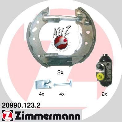 Zimmermann 20990.123.2 - Brzdové čeľuste -
