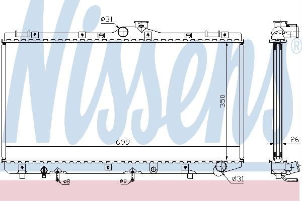 Nissens 64747A - Chladič vody -