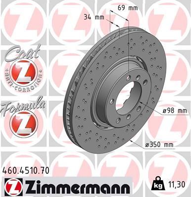 Zimmermann 460.4510.70 - Brzdový kotúč -