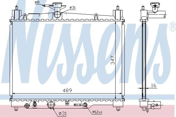 Nissens 64801A - Chladič vody -