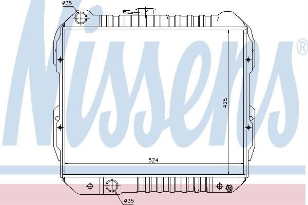 Nissens 64844 - Chladič vody -
