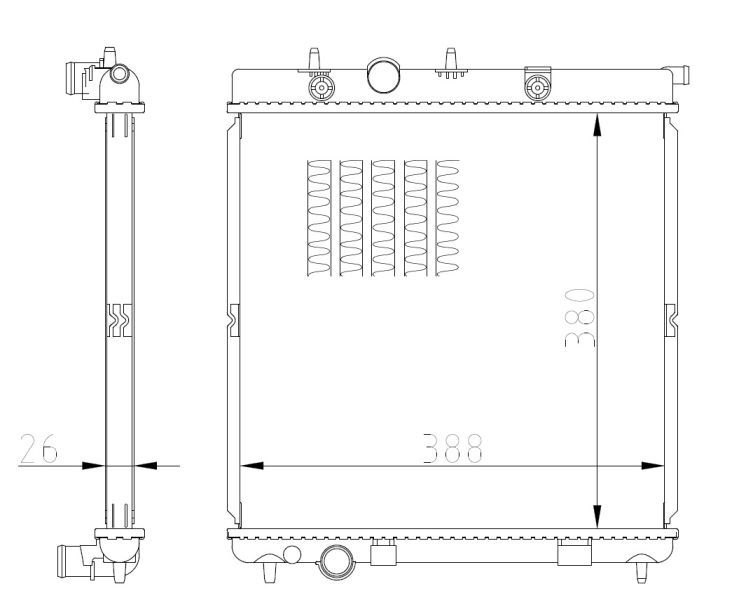 NRF 550016 - Chladič vody -