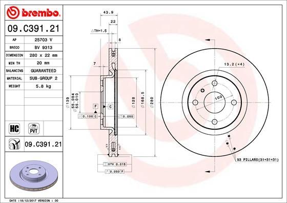 Brembo 09.C391.21
