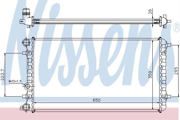 Nissens 65228A - Chladič vody -