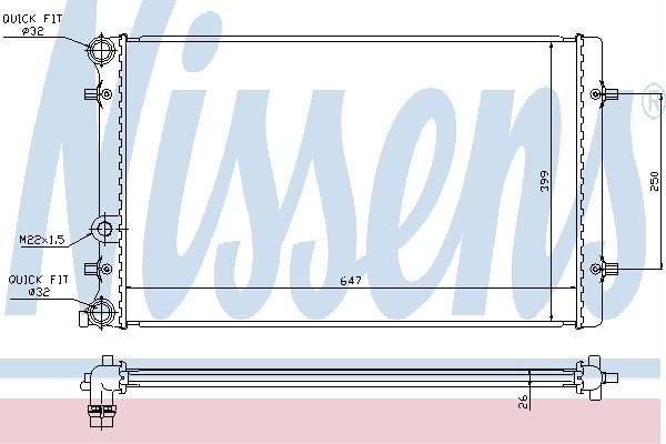 Nissens 65229A - Chladič vody -