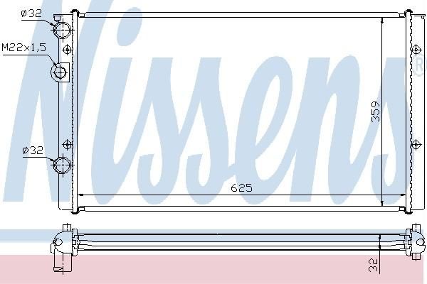 Nissens 65248A - Chladič vody -