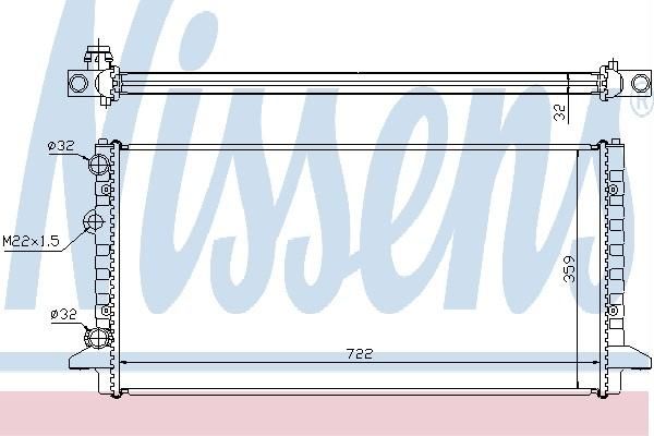 Nissens 65256A - Chladič vody -