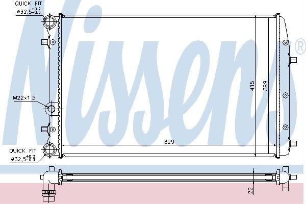 Nissens 65271A - Chladič vody -