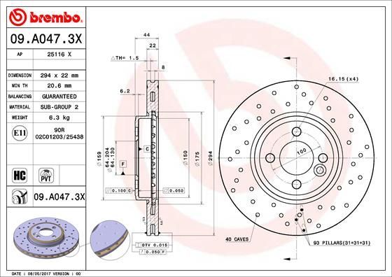 Brembo 09.A047.3X