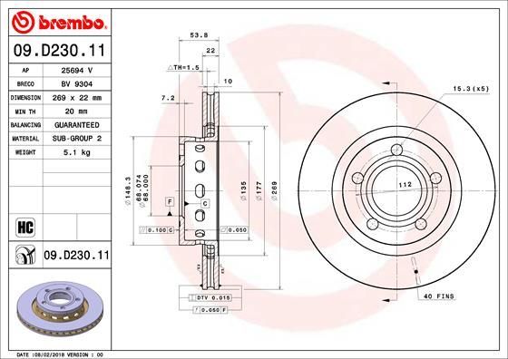 Brembo 09.D230.11