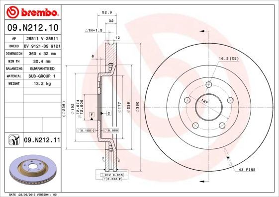 Brembo 09.N212.11