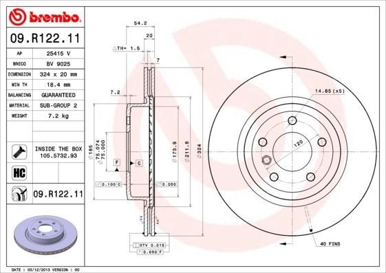 Brembo 09.R122.11