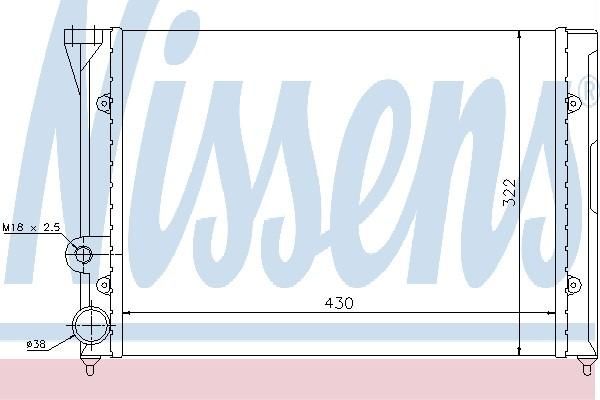 Nissens 65288 - Chladič vody -
