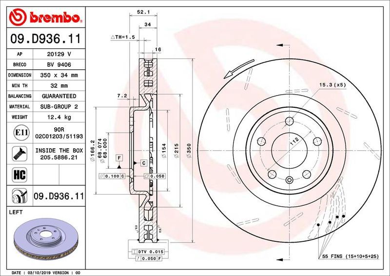 Brembo 09.D936.11