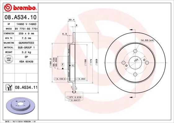 Brembo 08.A534.11
