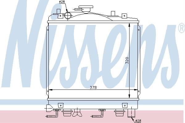 Nissens 66600 - Chladič vody -