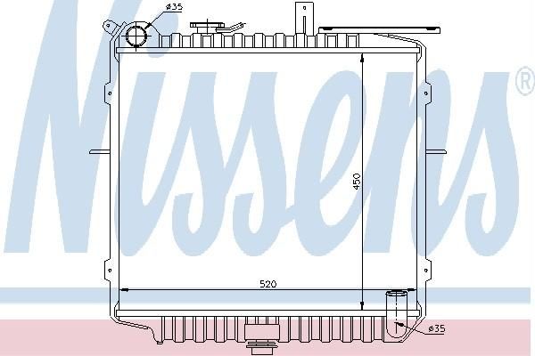 Nissens 66609 - Chladič vody -