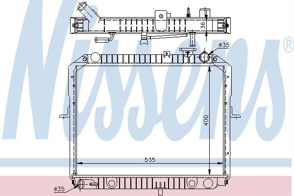 Nissens 66623 - Chladič vody -