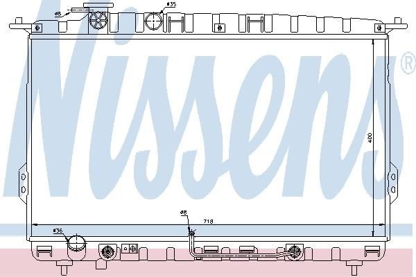 Nissens 66627 - Chladič vody -