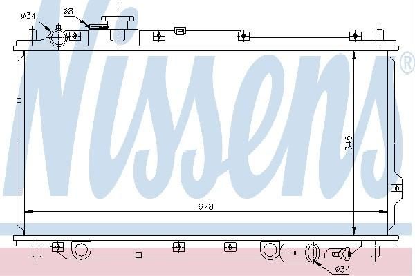 Nissens 66630 - Chladič vody -