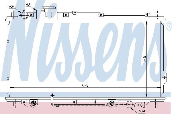 Nissens 66631 - Chladič vody -
