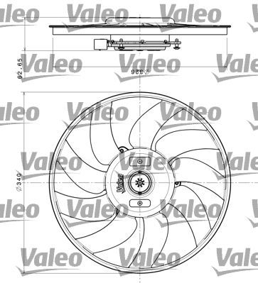 Valeo 696349 - Ventilátor motora -
