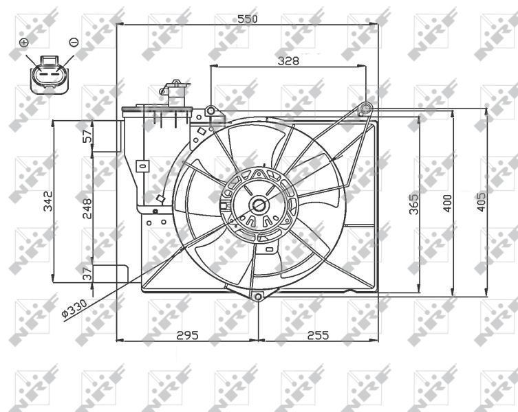 NRF 47746 - Ventilátor motora -