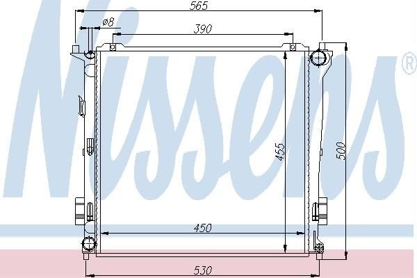 Nissens 66678 - Chladič vody -