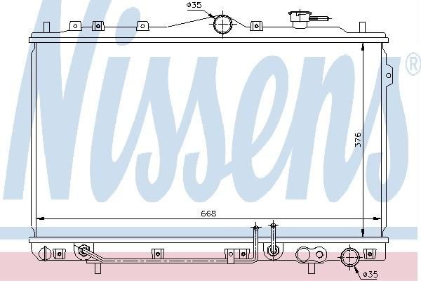 Nissens 67014 - Chladič vody -