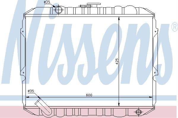 Nissens 67017 - Chladič vody -