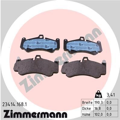 Zimmermann 23414.168.1 - Brzdové platničky -