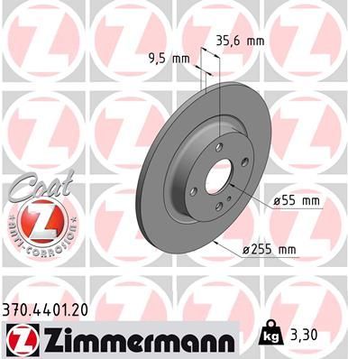 Zimmermann 370.4401.20 - Brzdový kotúč -