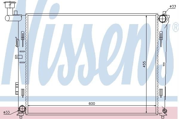 Nissens 67075 - Chladič vody -