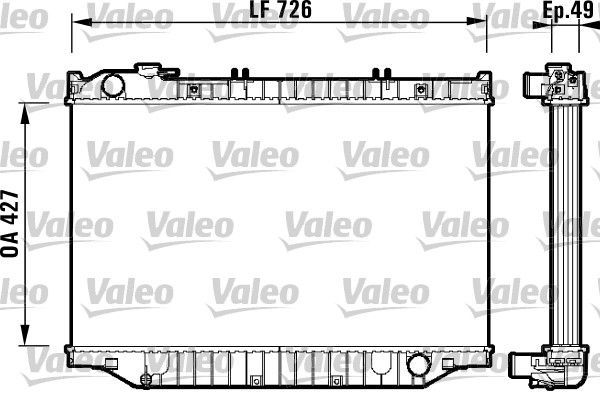 Valeo 732415 - Chladič vody -