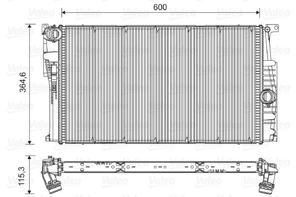 Valeo 735454 - Chladič vody -