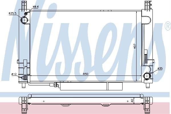 Nissens 67103 - Chladič vody -