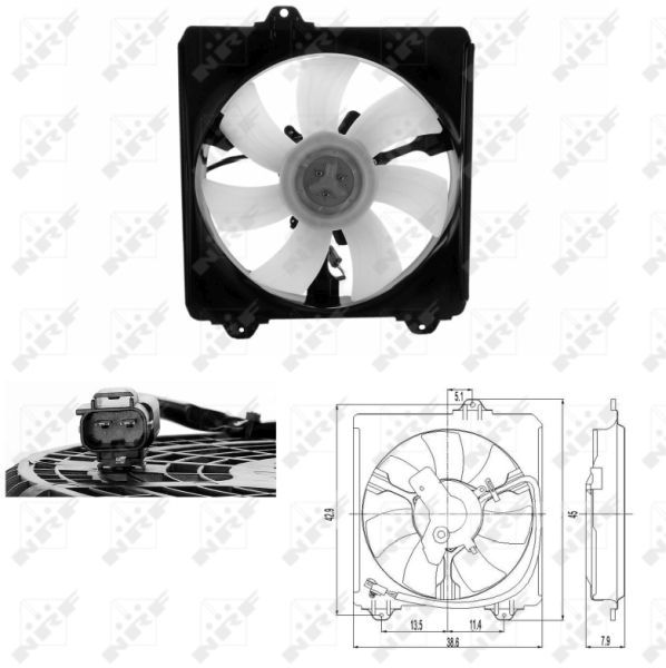 NRF 47695 - Ventilátor motora -