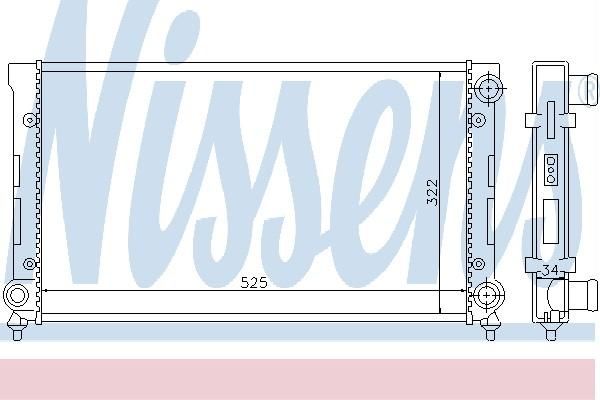 Nissens 67307 - Chladič vody -