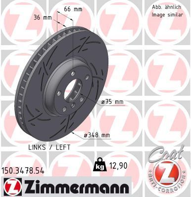 Zimmermann 150.3478.54 - Brzdový kotúč -