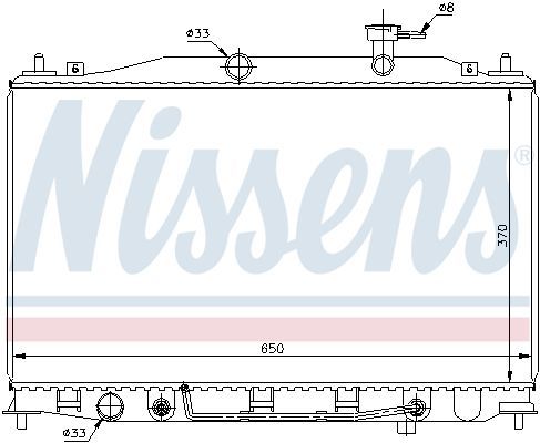Nissens 67503 - Chladič vody -