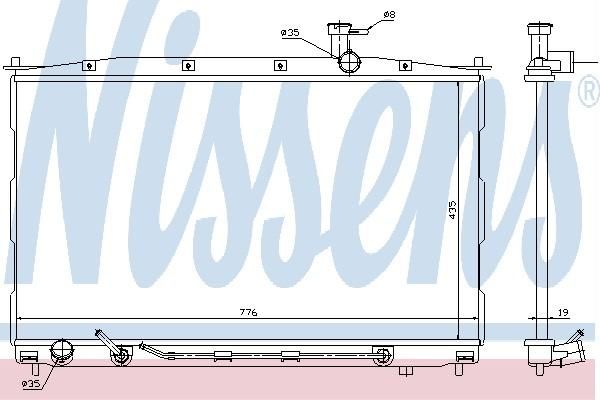Nissens 67506 - Chladič vody -