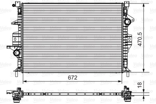 Valeo 735550 - Chladič vody -