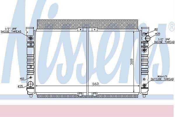 Nissens 68128 - Chladič vody -