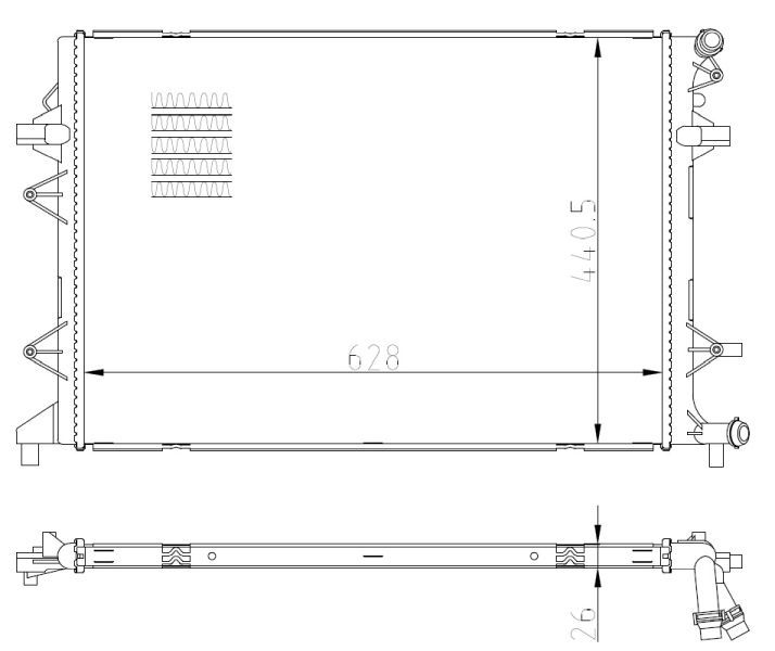 NRF 550089 - Chladič vody -