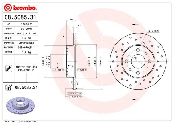 Brembo 08.5085.31
