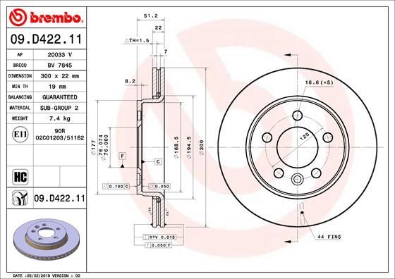 Brembo 09.D422.11