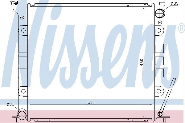 Nissens 68719 - Chladič vody -