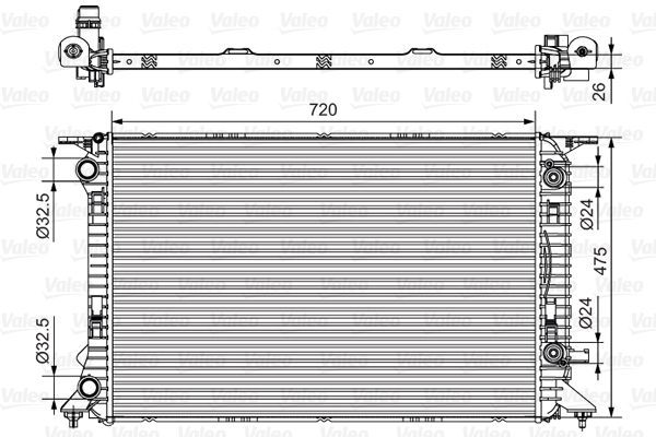 Valeo 735472 - Chladič vody -